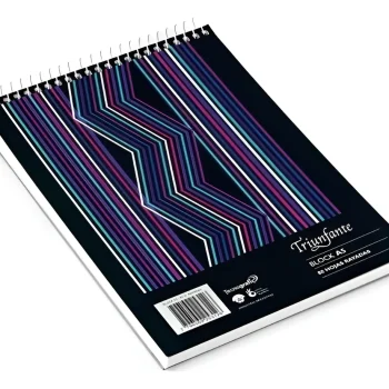 Block con espiral triunfante A6 - esquela - x 80 hojas cuadriculado