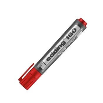 Marcador ROJO para pizarra. Cuerpo plástico punta redonda E-160