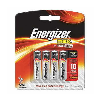 Pilas Alcalinas AAA x 4 unidades - Energizer
