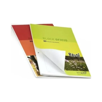 Block oficio 80 hs rayado perforado