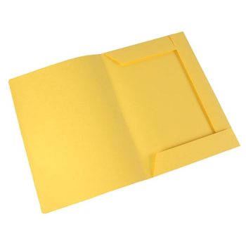 Carpeta presentacion F/55 A4 3 solapas - amarillo