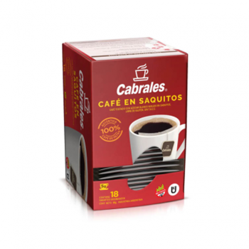 Cafe en saquito Cabrales-caja 18 saquitos de 5gr LPC