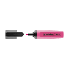 Resaltador Edding 345 color Rosa