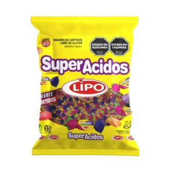 Bolsa de caramelos Lipo super acidos x 900 grs