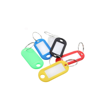 Llaveros Ezco plástico c/identificador pote x 50 unid