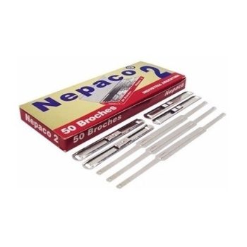 Broches Nepaco metalicos Nº2L x 50