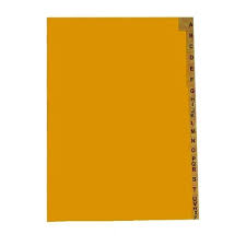 Separador indice A a Z Oficio