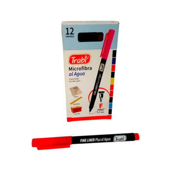 Microfibra rojo marcador al agua Trabi