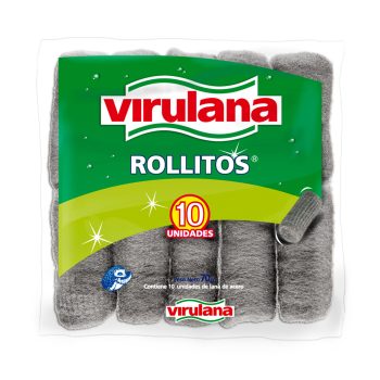 Lana Virulana acero inoxidable pack x 10