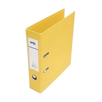 Bibliorato forrado PVC oficio Amarillo l/ancho 75 mm