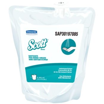Pouch Alcohol Sanitizante Scott Spray x 400 ml